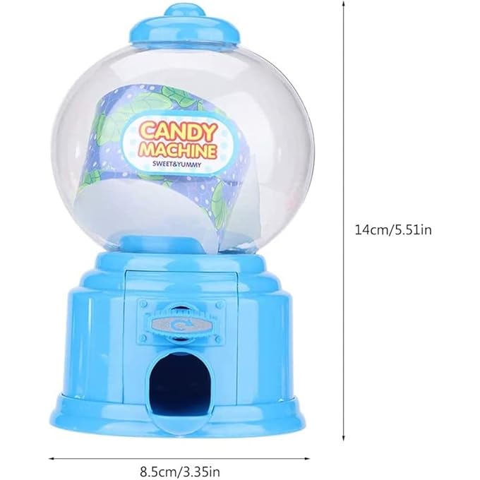 rayihni GUMBALL MACHINE FOR KIDS, DESKTOP BUBBLE GUM MINI CANDY DISPENSER, UNIQUE MONEY SAVING COIN BANK, HOME VENDING MACHINE, BIRTHDAY PARTIES, NOVELTIES, PARTY FAVORS AND SUPPLIES - Image 3